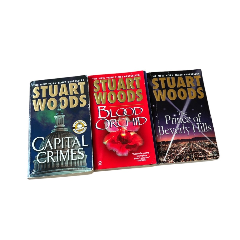 3 Stuart Woods Paper Back Novels